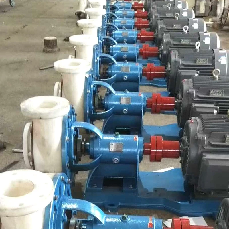 Plastic centrifugal pump installation